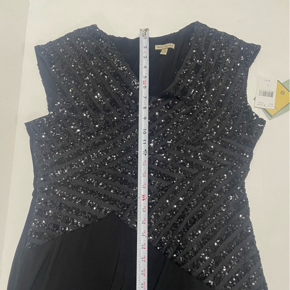 Maya Brooke Formal Evening Gown Dress. Size 18. NEW. Asymmetrical. Elegant. - Picture 16 of 16
